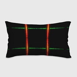 Подушка-антистресс Color green orange lines, цвет: 3D-принт