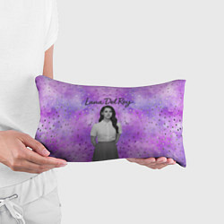 Подушка-антистресс Lana Del Rey в черно-белом, цвет: 3D-принт — фото 2