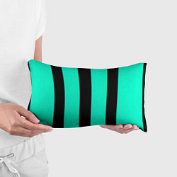 Подушка-антистресс Color light blue white line, цвет: 3D-принт — фото 2