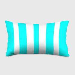 Подушка-антистресс Color light blue white lines, цвет: 3D-принт