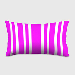 Подушка-антистресс Color white pink stripes, цвет: 3D-принт
