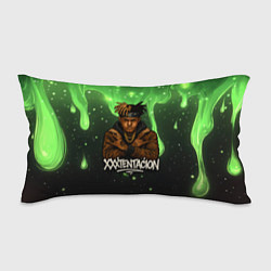 Подушка-антистресс XXXTentacion на фоне зеленой краски