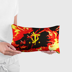 Подушка-антистресс Doom огненный, цвет: 3D-принт — фото 2