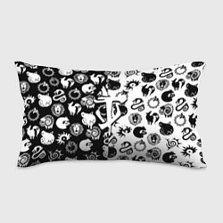 Подушка-антистресс Doom anime black pattern, цвет: 3D-принт