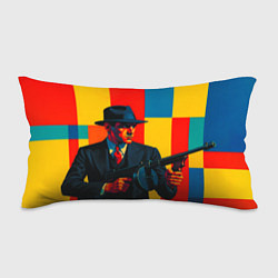Подушка-антистресс Гангстер поп-арт, цвет: 3D-принт