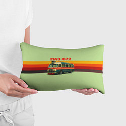 Подушка-антистресс Ретро автобус ПАЗ-672 поп-арт, цвет: 3D-принт — фото 2