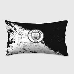 Подушка-антистресс Манчестер сити черно белые краски, цвет: 3D-принт
