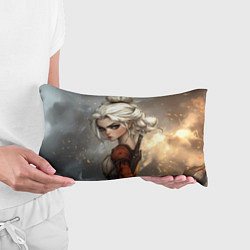 Подушка-антистресс Цири в мультяшном стиле, цвет: 3D-принт — фото 2
