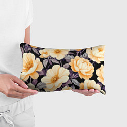 Подушка-антистресс Крупные жёлтые цветы, цвет: 3D-принт — фото 2