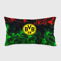 Подушка-антистресс Borussia красно зеленый огонь, цвет: 3D-принт