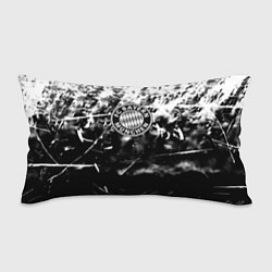 Подушка-антистресс Bayern Mnchen черно белая бумага, цвет: 3D-принт