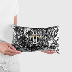 Подушка-антистресс Ювентус белые краски всплеск текстура, цвет: 3D-принт — фото 2