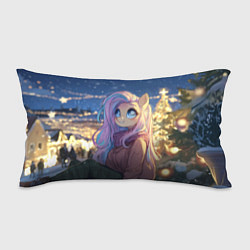Подушка-антистресс Аниме - лошадка в новогодней атмосфере, цвет: 3D-принт