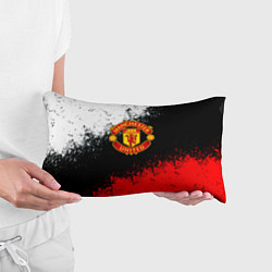 Подушка-антистресс Манчестер Юнайтед краски всплеск, цвет: 3D-принт — фото 2