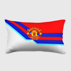 Подушка-антистресс Манчестер Юнайтед полосы геометрия, цвет: 3D-принт