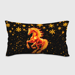 Подушка-антистресс Пылающая лошадь, цвет: 3D-принт
