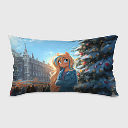 Подушка-антистресс Лошадка на новогодней площади