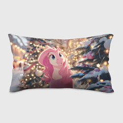 Подушка-антистресс Удивленная лошадка - Новый год