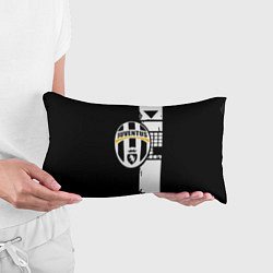 Подушка-антистресс Ювентус геометрия белая, цвет: 3D-принт — фото 2