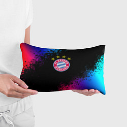 Подушка-антистресс Бавария Мюнхен краски неон градиент, цвет: 3D-принт — фото 2