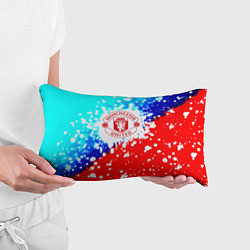 Подушка-антистресс Манчестер Юнайтед неон, цвет: 3D-принт — фото 2