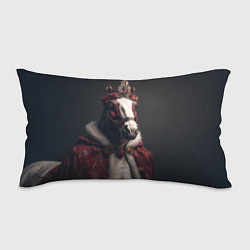 Подушка-антистресс Лошадь в новогоднем костюме, цвет: 3D-принт