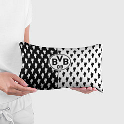 Подушка-антистресс Borussia черно белые люди, цвет: 3D-принт — фото 2