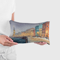 Подушка-антистресс Санкт-Петербург - снегопад, цвет: 3D-принт — фото 2