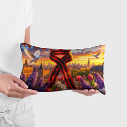 Подушка-антистресс Символы Победы: лента, голуби, салют, цвет: 3D-принт — фото 2