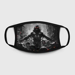 Маска для лица Disturbed: Demon Rage цвета 3D-принт — фото 2