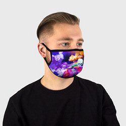 Маска для лица Череп в дыму, цвет: 3D-принт