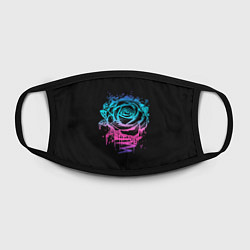 Маска для лица Неоновая Роза Neon Rose, цвет: 3D-принт — фото 2