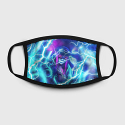 Маска для лица KDA FLASHLIGHT NEON КДА В МАСКЕ LEAGUE OF LEGENDS, цвет: 3D-принт — фото 2