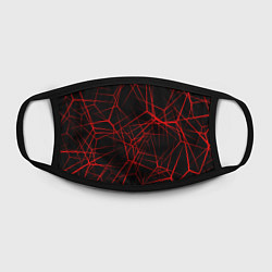 Маска для лица Intersecting red rays, цвет: 3D-принт — фото 2