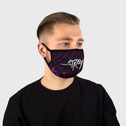 Маска для лица Stray pro gaming: надпись и символ, цвет: 3D-принт