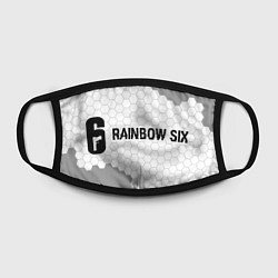 Маска для лица Rainbow Six glitch на светлом фоне: надпись и симв, цвет: 3D-принт — фото 2