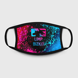 Маска для лица Limp Bizkit - neon gradient, цвет: 3D-принт — фото 2