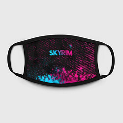 Маска для лица Skyrim - neon gradient: символ сверху, цвет: 3D-принт — фото 2