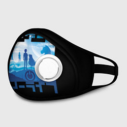 Маска с клапаном No Game No Life, цвет: 3D-белый — фото 2