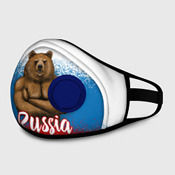 Маска с клапаном Russian Bear, цвет: 3D-синий — фото 2