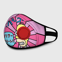 Маска с клапаном Japanesse Homer, цвет: 3D-красный — фото 2