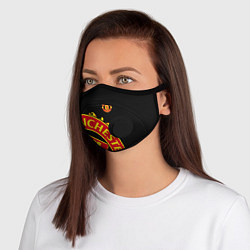 Маска с клапаном FC Man United: Black Exclusive, цвет: 3D-черный