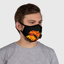 Маска с клапаном FC Man United: Black Exclusive, цвет: 3D-черный — фото 2
