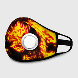 Маска с клапаном Cyberpunk 2077: FIRE SAMURAI, цвет: 3D-белый — фото 2