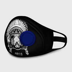 Маска с клапаном Кабан-индеец 2019, цвет: 3D-синий — фото 2