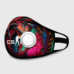 Маска с клапаном CS GO hyper beast skin, цвет: 3D-белый — фото 2