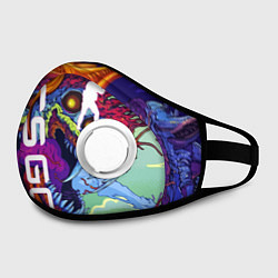 Маска с клапаном CS GO HYPERBEAST, цвет: 3D-белый — фото 2