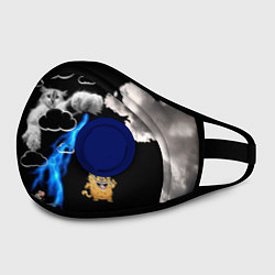 Маска с клапаном Грозовой, кошак кара, цвет: 3D-синий — фото 2
