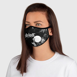 Маска с клапаном SLIPKNOT, цвет: 3D-белый