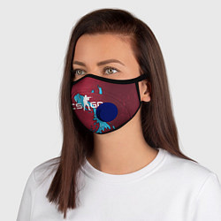 Маска с клапаном Дух воды, цвет: 3D-синий